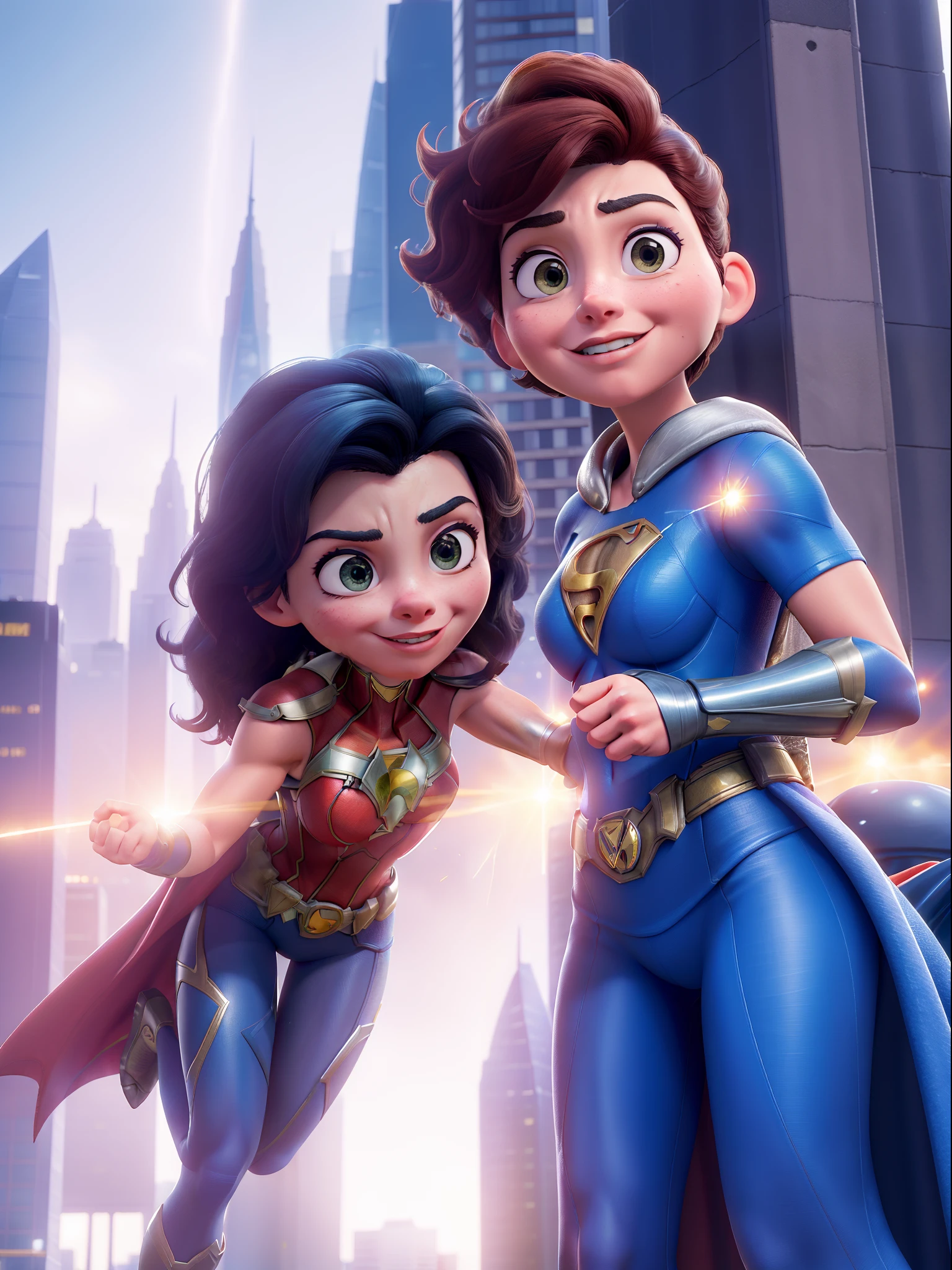 masterpiece, best quality ,Female Superhero, Superheroine, City, Saving, Rescue, Hero, Power, Strength, Courage, Justice, Crime-fighting, Vigilante, Action, Adventure, Superpowers, Caped Crusader, Superhuman, Protector, Saviour, Metropolis, Urban, Skyline, Buildings, Victory, Emblem, Costume, Mask, Secret Identity, Courageous, Dynamic, Fearless, Iconic, Mighty, Battle, Epic, Superhero Team, Nemesis, Super Villain, Heroic Deeds, Defending, Justice League.