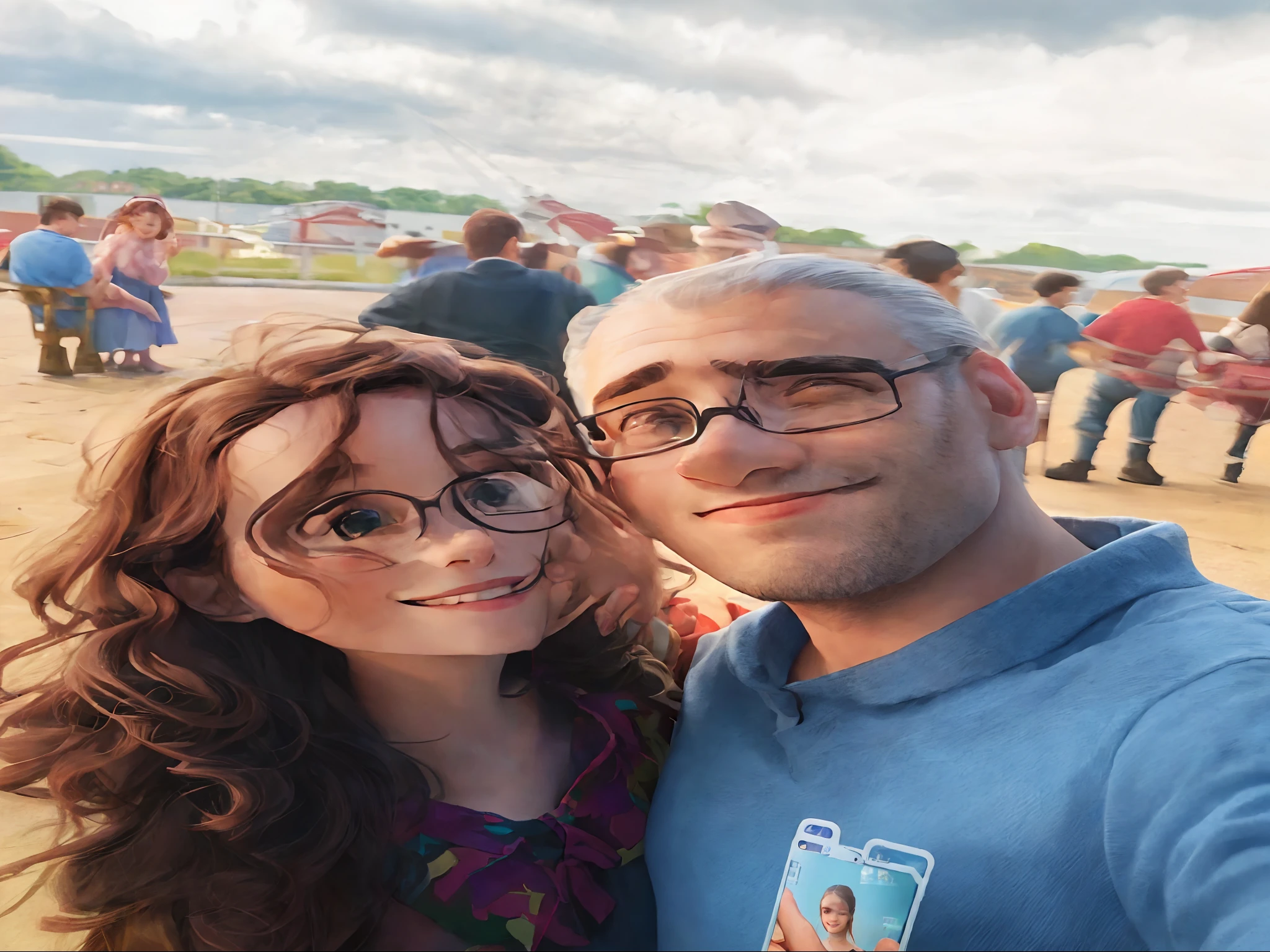 there is a man and a woman taking a selfie together, Directed by: Nandor Soldier, imagem de perfil, em uma ponte, Casal feliz, at night, vacation photo, casal sorridente, Valentina Embaralhamento, In Sao Paulo, 3 0 anos de idade mulher, Mulher de 30 anos, Directed by: Daniel Lieske, in the nighttime, Directed by: Samuel Silva