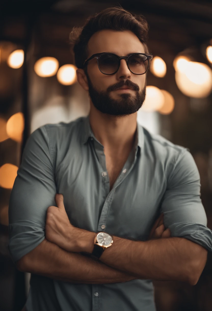 Image of a brunette man with a short beard and low hair glasses