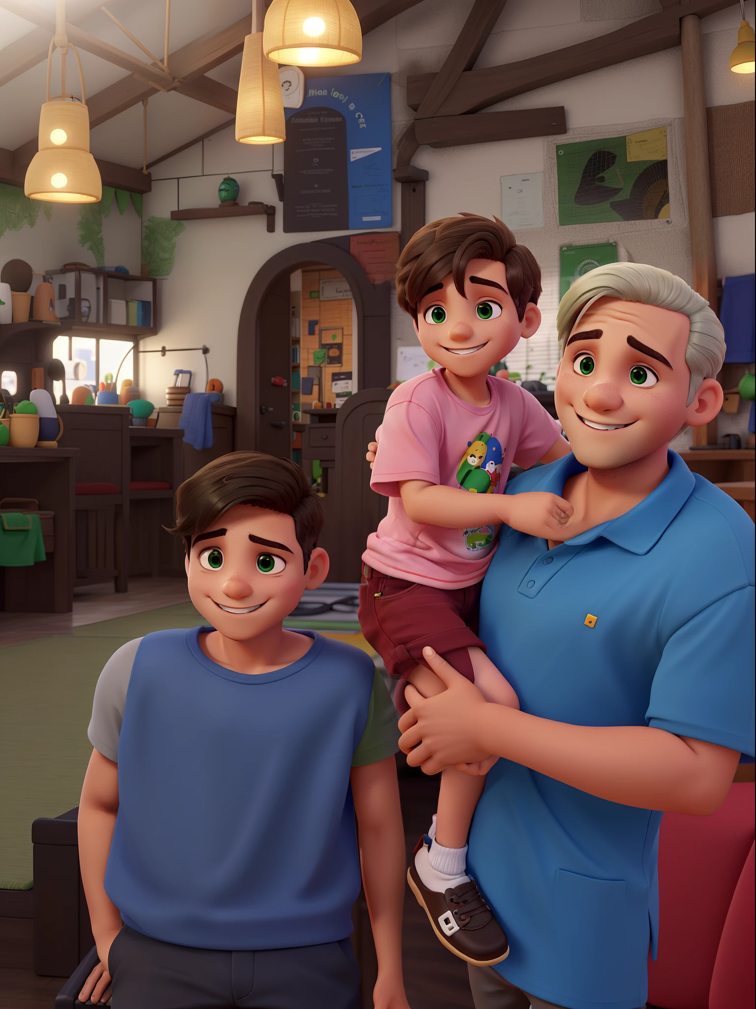 Menino cabelo castanho claro, homem de olhos verdes e sorriso perfeito, menino de cabelos escuros sorrindo, melhor qualidade.