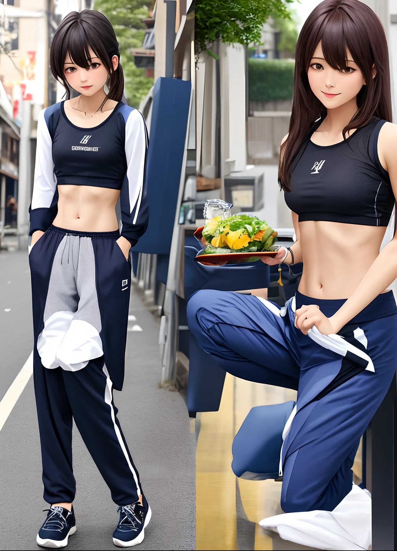 happening
I inadvertently showed a little bit of my stomach
Gym clothes(Trousers are knee-length)
Kanade Yoizaki
Shyness
Cute illustrations