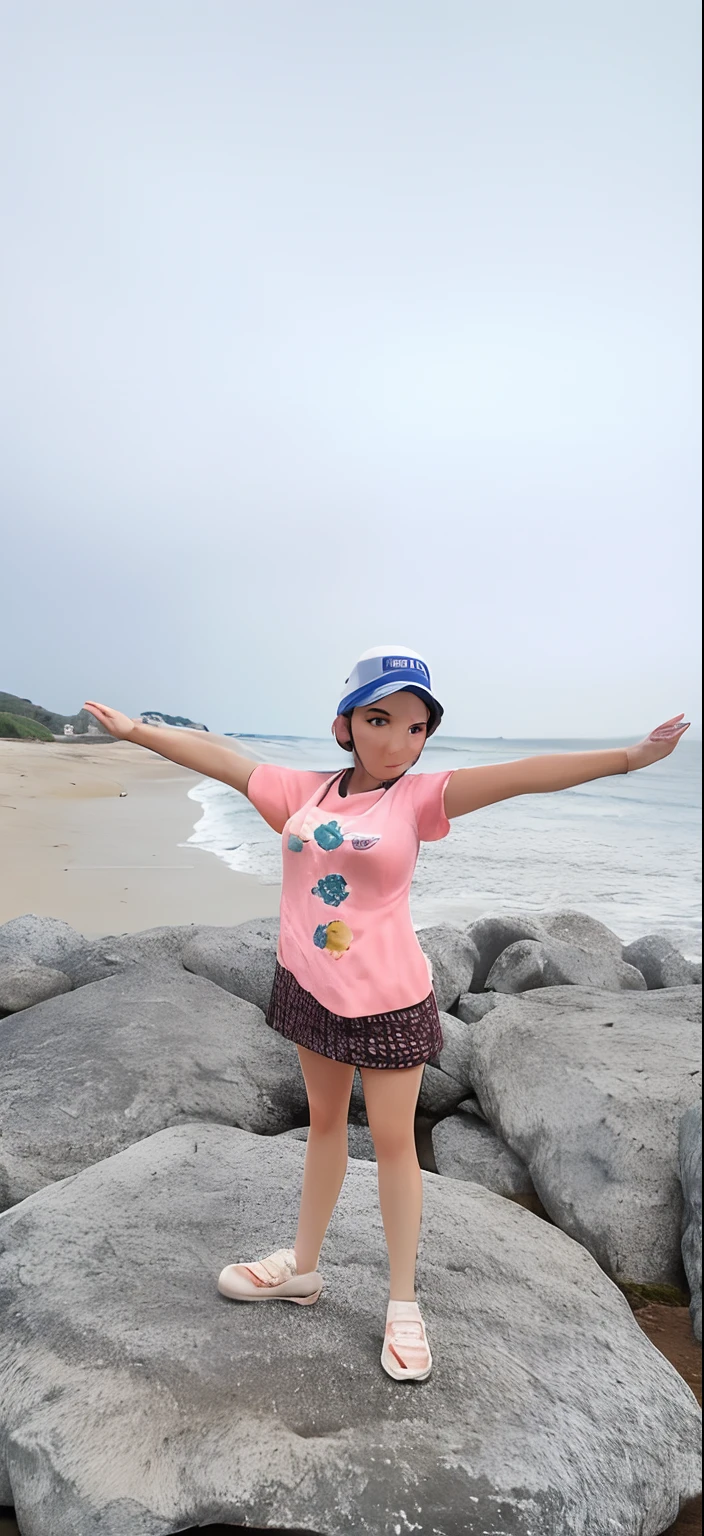 (A very cute child gets completely naked on a beach.)). ((Nudes 1.5.)). 40k, fotografia, obra-prima, melhor qualidade, fundo cinza escuro, ((1girl olhos azuis e lindos cabelos loiros claros, belo rosto, )). A beautiful child and white skin, Poses variadas., ((Large pink areolas that stand out)). Rosto ultra-detalhado, olhos detalhados. em uma praia de nudes (lamber). ((she is naked))), ((naked child))).