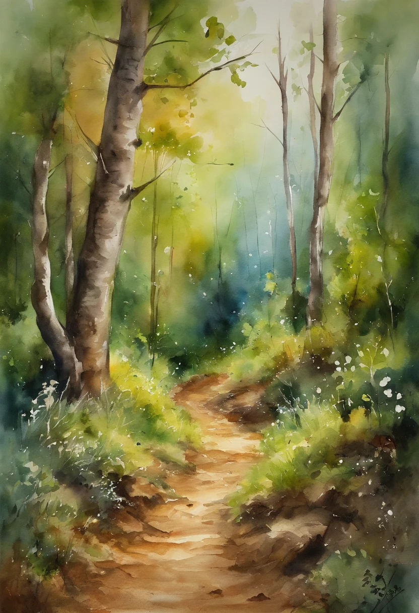 Caminhando em uma floresta