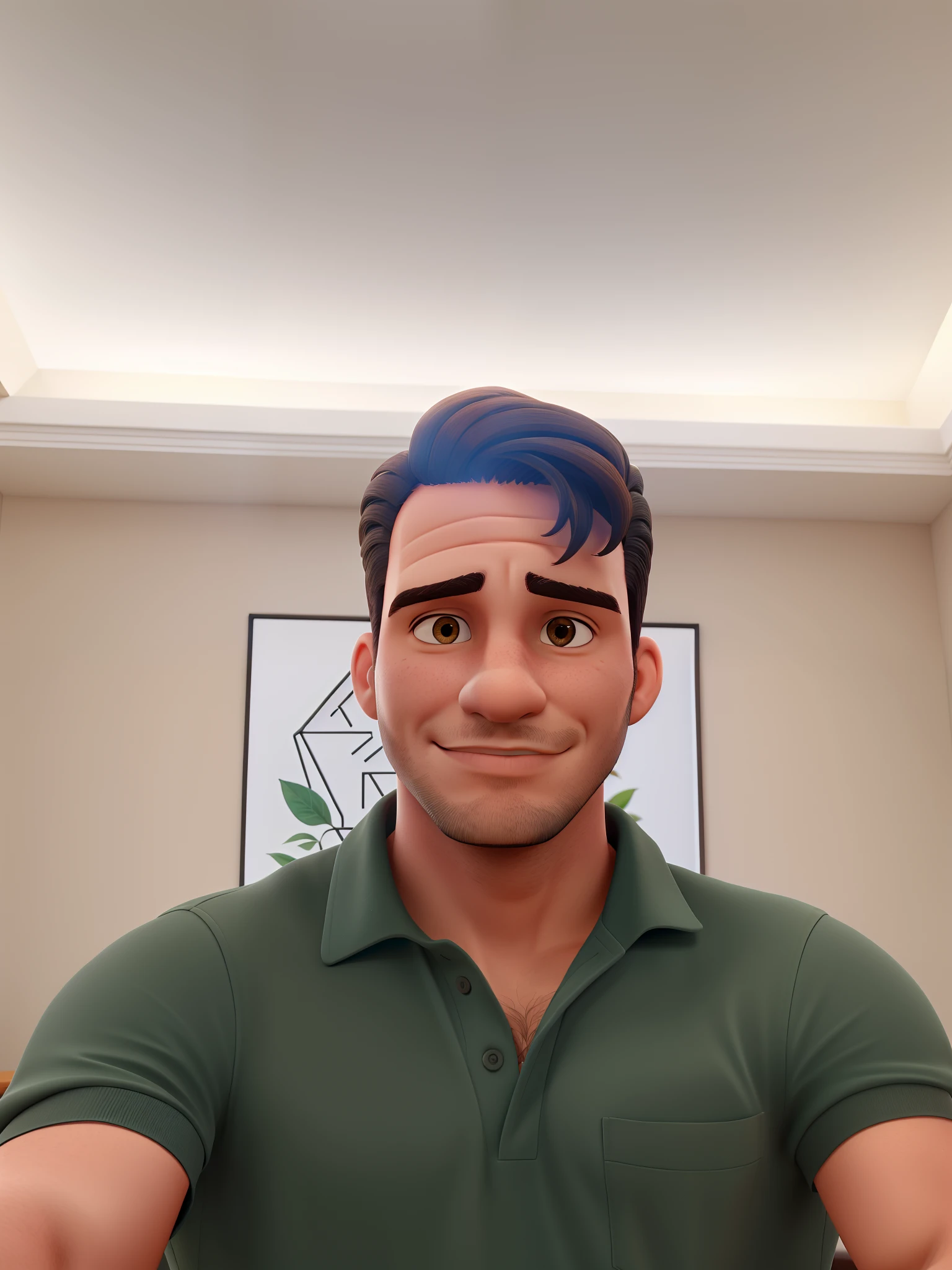 Homem moreno cabelo preto 44 anos