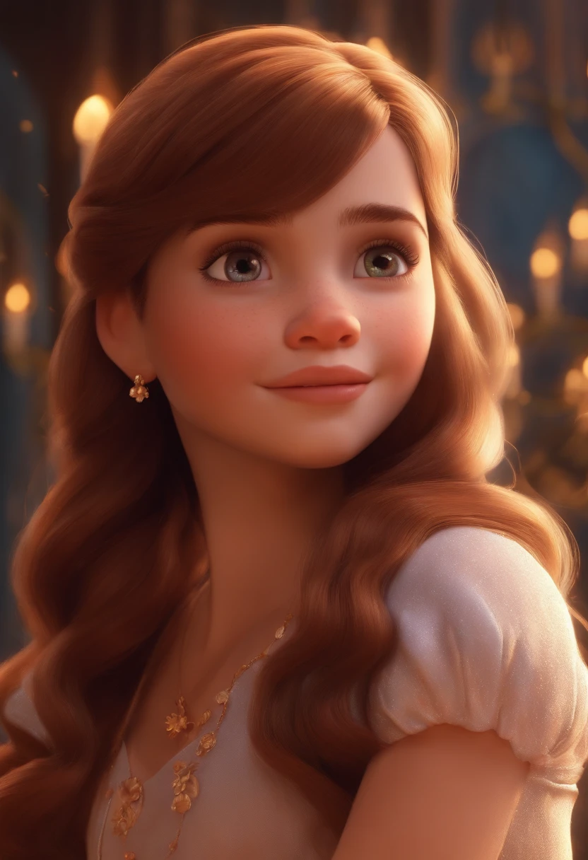 A happy cute girl with medium hair, vestindo uma fantasia de princesa, fundo das borboletas, Estilo Pixar, .... ..3d, Cartoon, Rosto detalhado, Asymmetrical 16K
INFORMATION