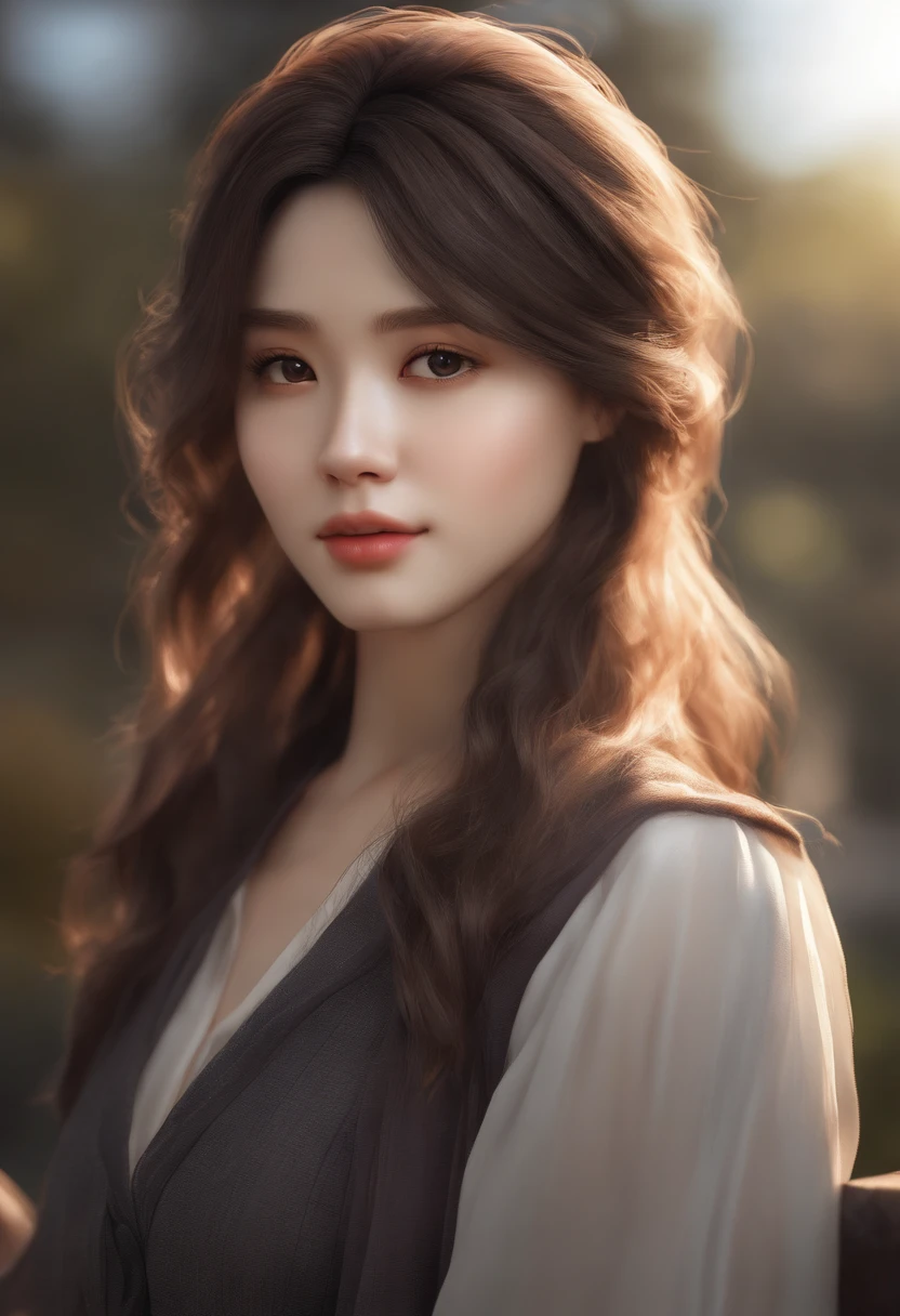 imagem arafed de uma mulher com cabelo comprido e um top preto, 3 d anime realista, photorealistic anime girl rendering, 8k portrait render, Estilo anime 3D realista, arte cg anime suave, menina anime jovem realista, Realistic. Cheng Yi, anime fotorrealista, belo rosto realista, anime hiper realista, retrato impressionante do rosto do anime, rosto bonito realista