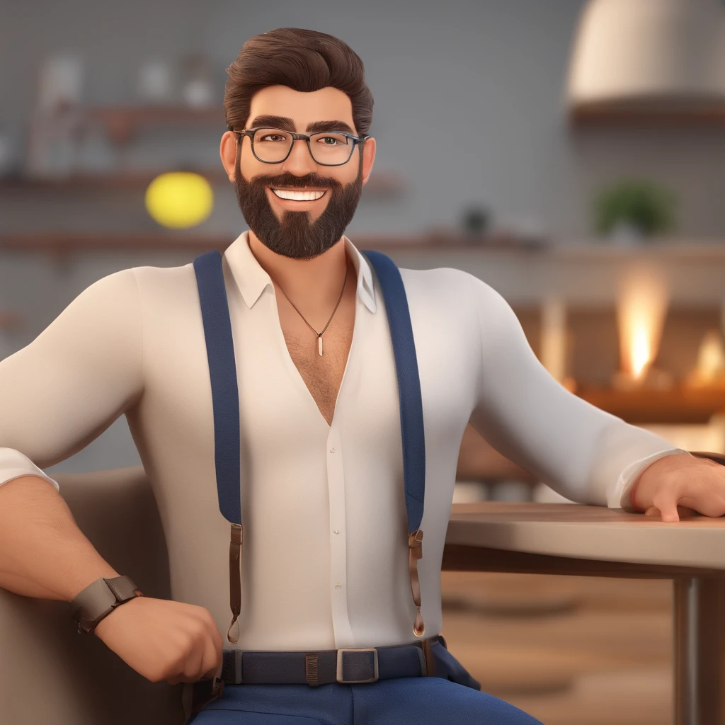 Sou um homem de 32 anos, cabelo meio liso, castanho escuro.