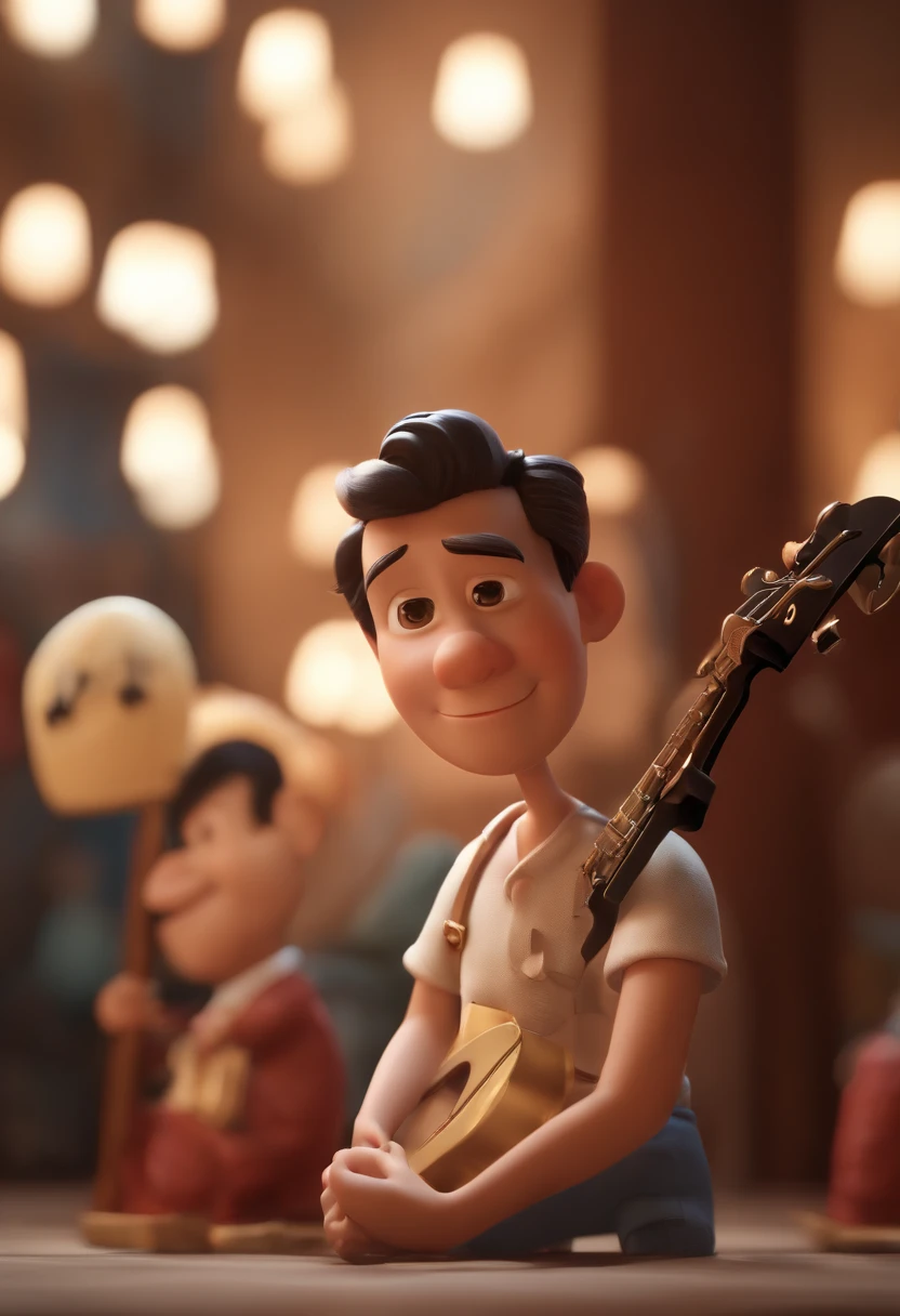 Kintaro's Cartoon Characters, an animated character, stylized character, animation style render, stylized 3 d, Arnold Maya Lender, 3d rendering stylized, toon render keyshot, 3dcharacter, 3D Characters, 3d rendering stylized, 3 d character render, comic book character, close up character, character posing, (Pixar style) (masutepiece:1.2) (Bokeh) (Best Quality) (Detailed skin) (Detailed texture) (8K) (clay) (Cinematic lighting)