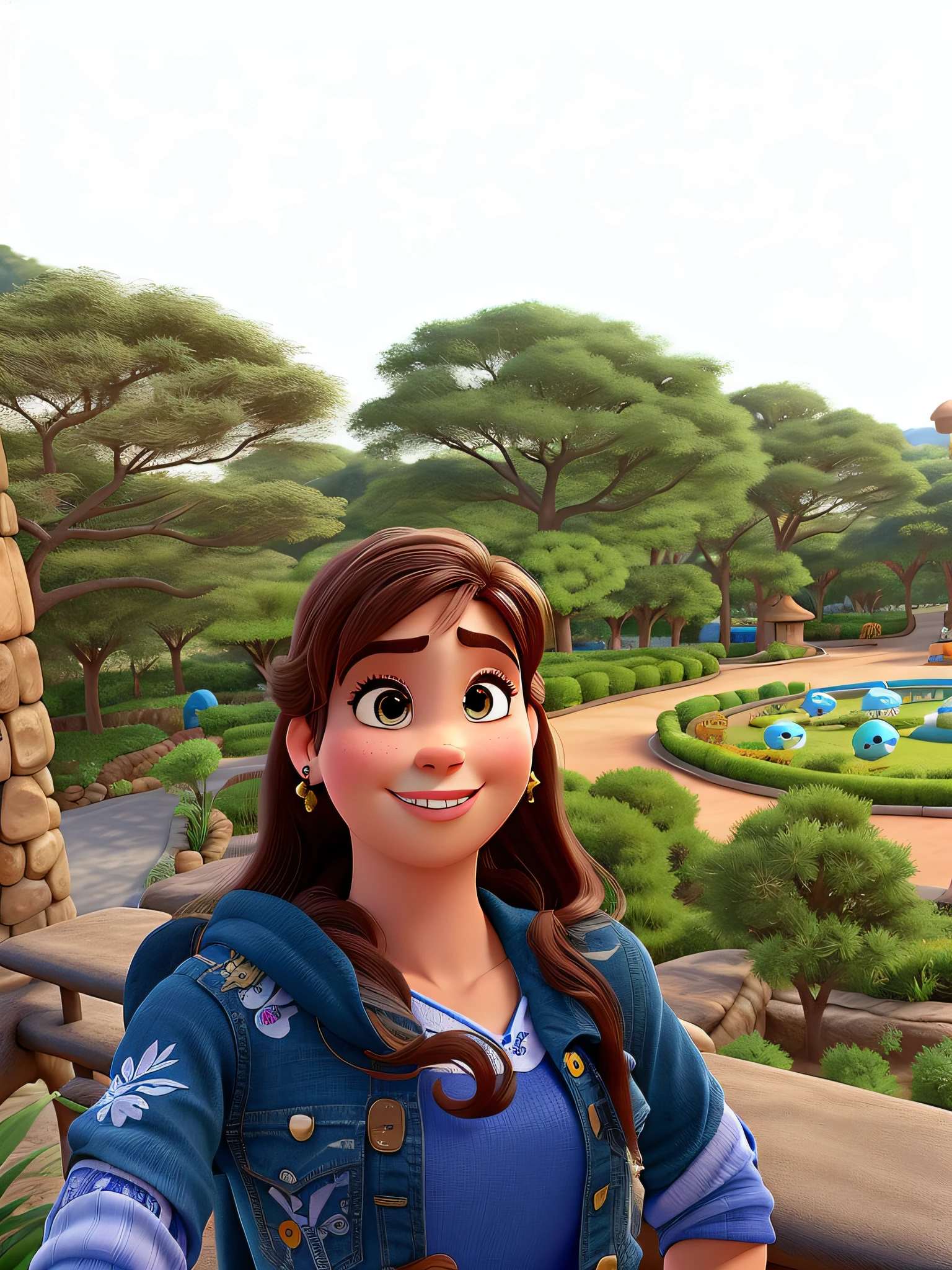Uma mulher estilo disney pixar, alta qualidade, melhor qualidade