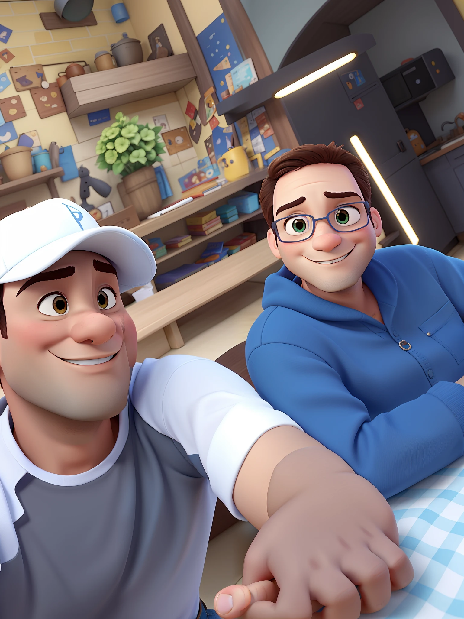 Casal estilo Disney pixar, alta qualidade, melhor qualidade