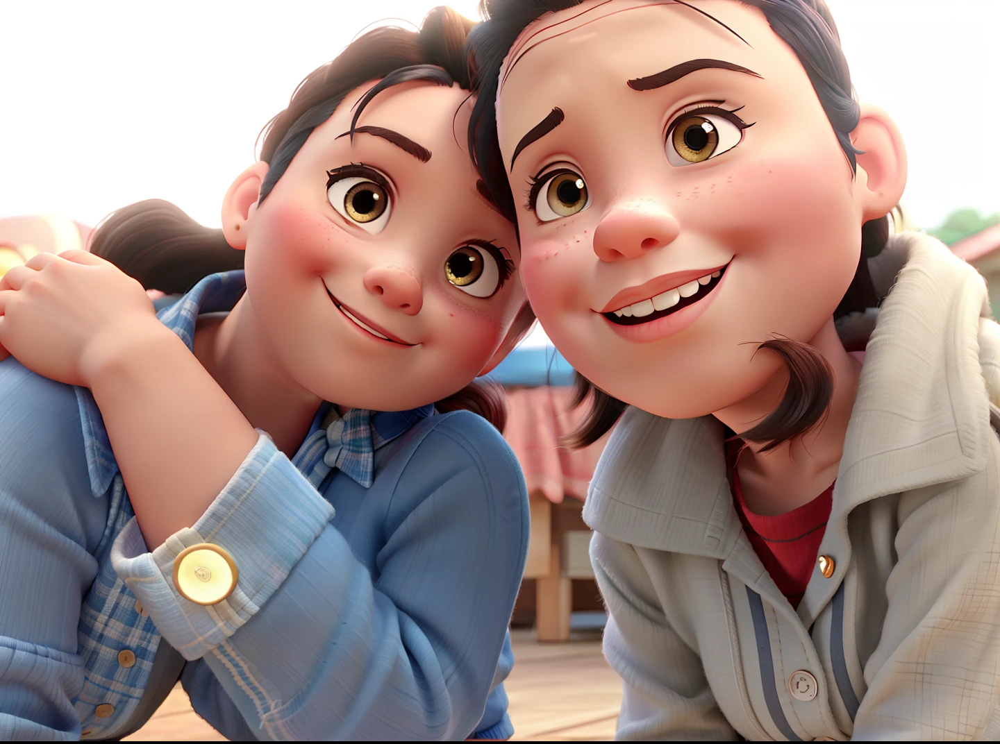 pai, Mother Girl Small Hair, Disney pixar |