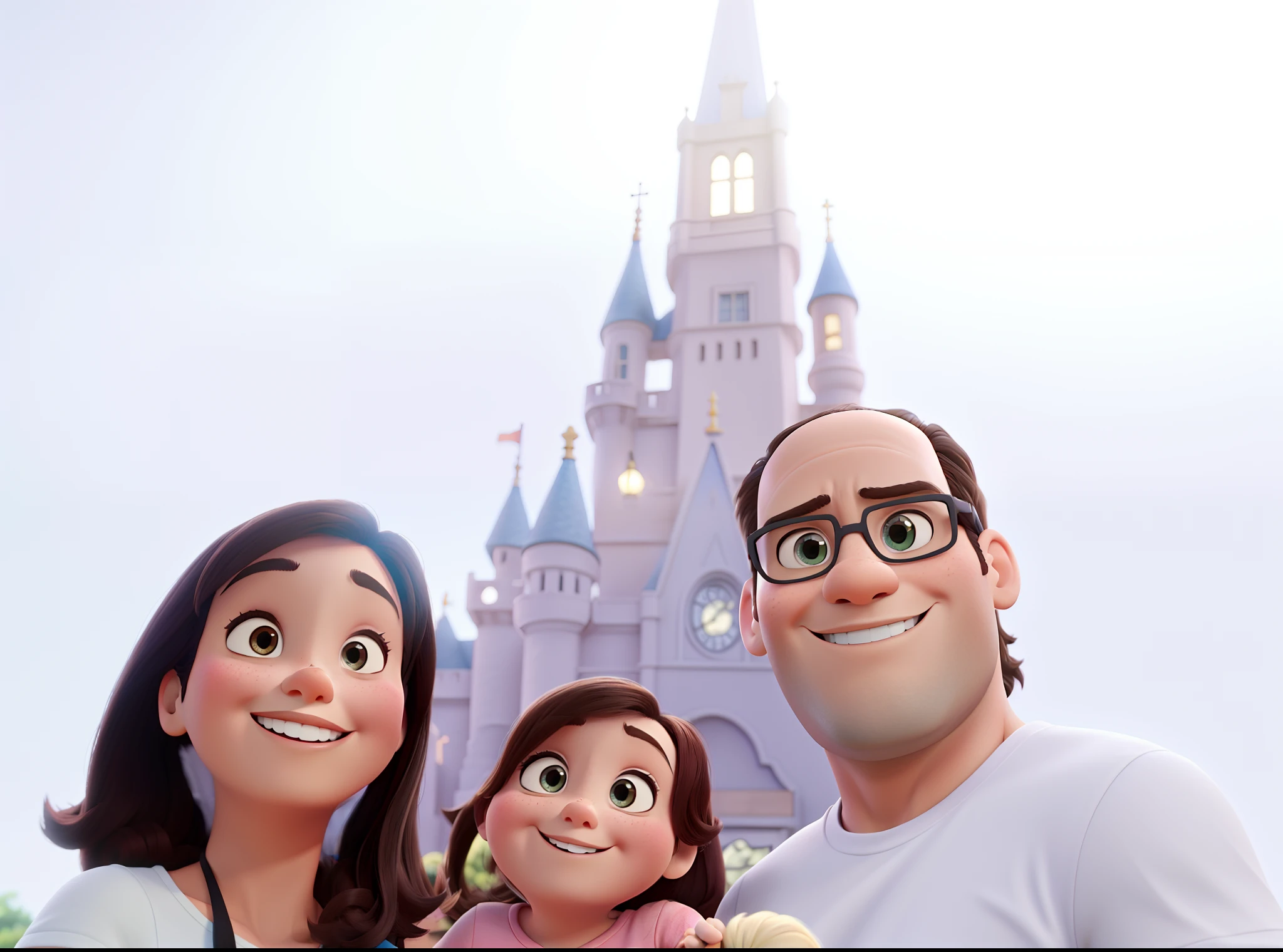 One family, estilo Disney pixar, qualidade alta, melhor qualidade