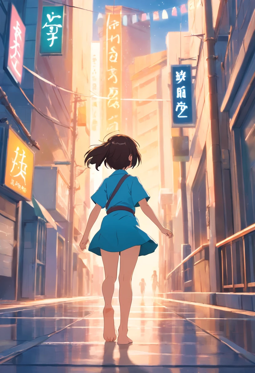 loli bonito,barefoot,barriga para baixo,head looking up,Lift your feet,vestidos de turno,calcinha branca,olhos grandes,Anime cara bonito,Olhando para o livro,bunda para cima