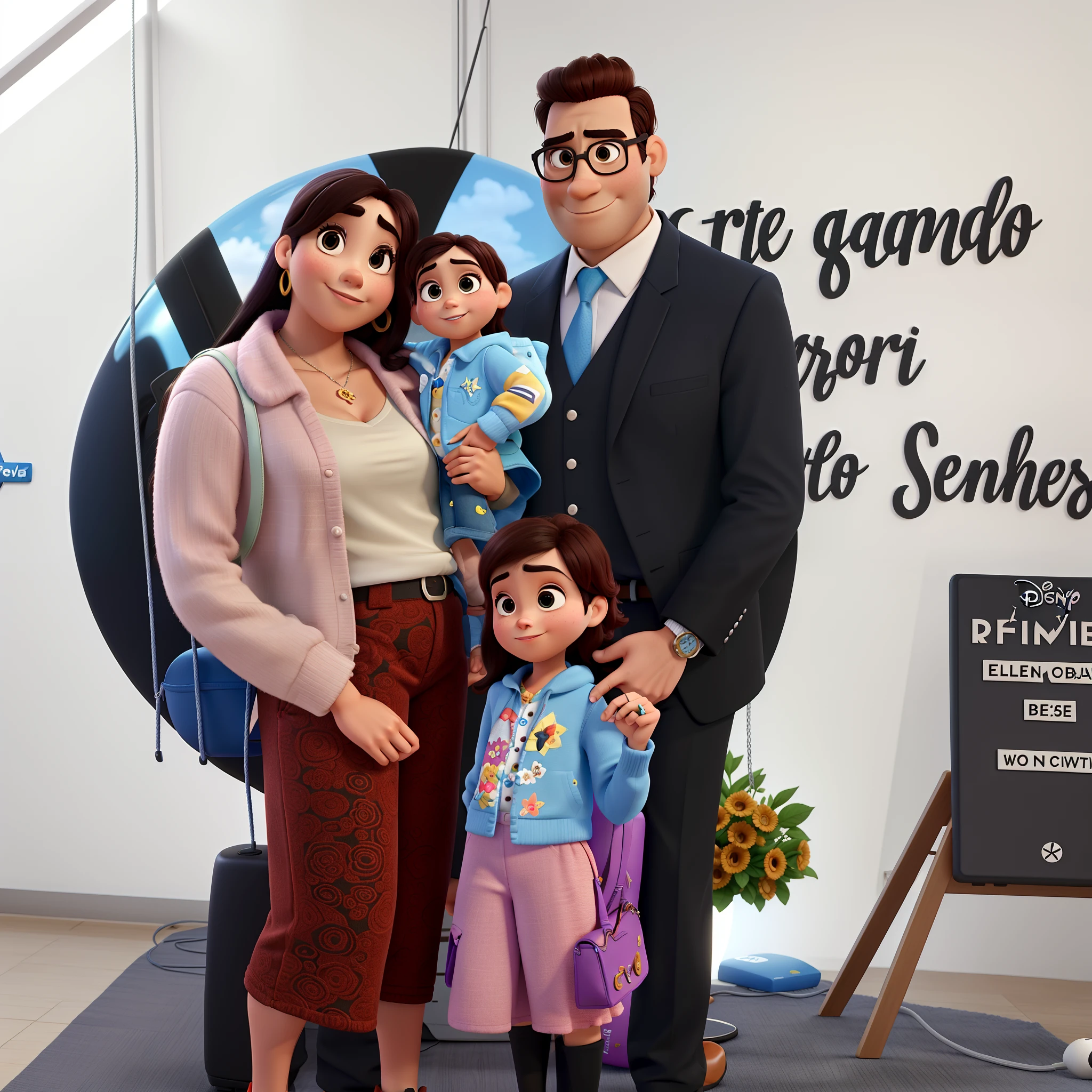 Estilo Pixar, alta qualidade