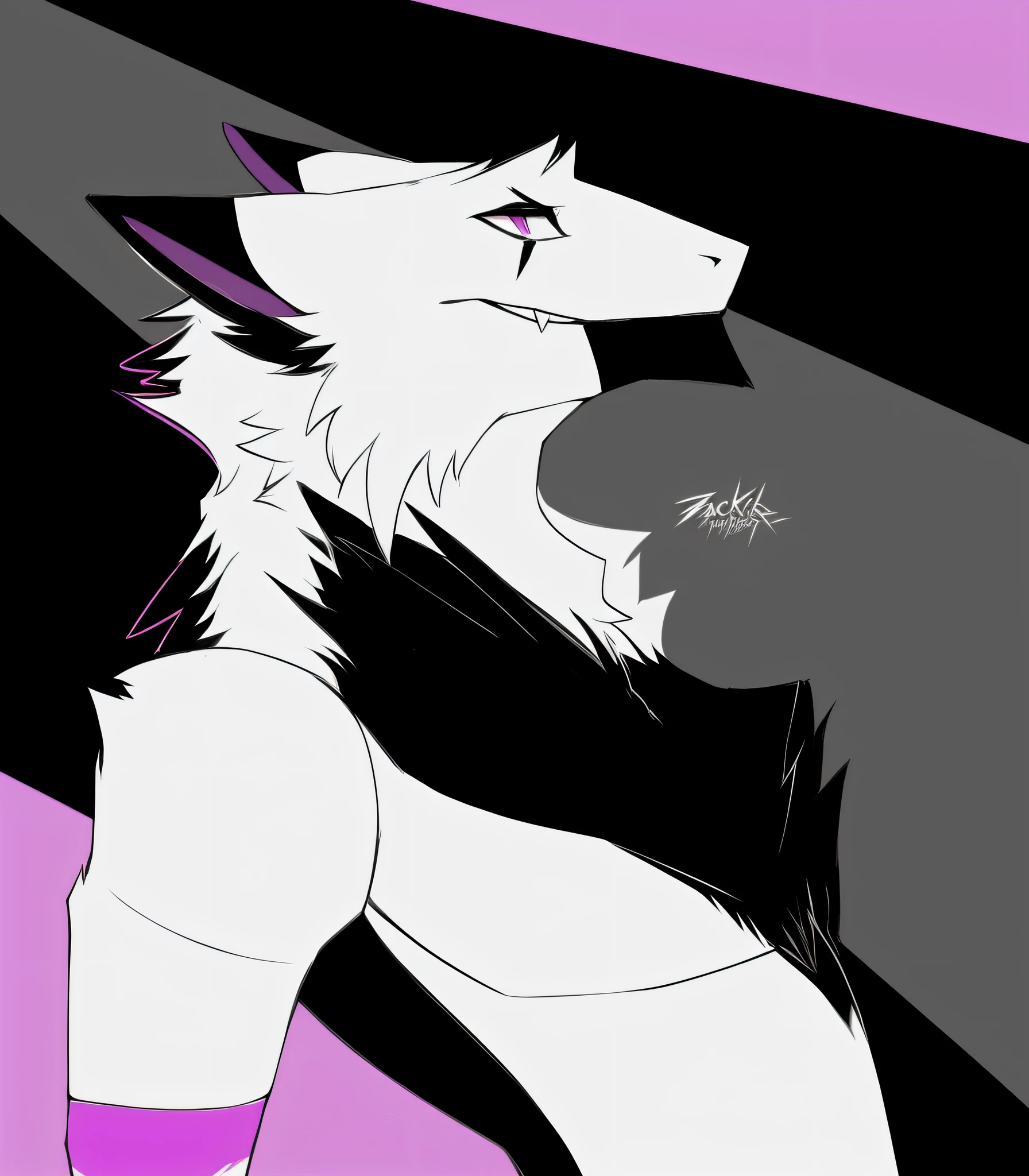 Duo, score_9,score_8_up,score_7_up, source_cartoon, kemono style, (Anthro furry hellhound, loona from helluva boss, red sclera, white eyes,), naked, simple background, blowjob, facefuck, she is deepthroating faceless human male, male is cropped out, deepthroat:2, she is tearing up, looking up at male, side view, throat bulge, until the choker breaks, choker ripping, male is grabbing her head, she looks shocked