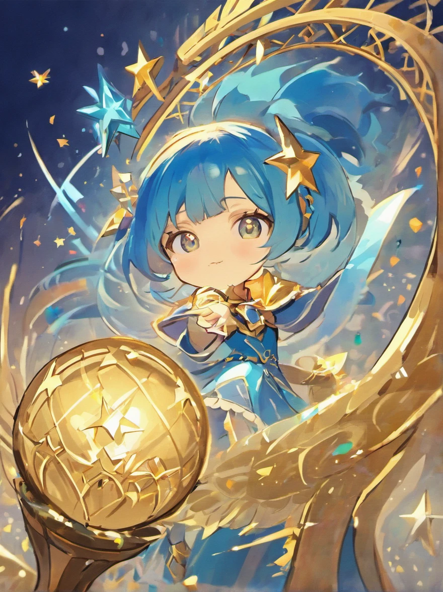 Background tone:I chose a bright and fresh blue color as the background color for the overall poster,It represents the clarity and freshness of immersion in the atmosphere of English learning。
Theme rendering:In the center of the poster,I placed a huge golden star-shaped trophy,It symbolizes the honor and courage of the game。The trophy is surrounded by a shining five-pointed star,It symbolizes the excellence and talent of the contestants。
Fonts and titles:Use a clean and sophisticated font layout,I'll name the theme《English Comprehensive Quality Competition》Placed above the trophy,and a gradient of golden shades,Highlight its importance and nobility。
Slogans and slogans:I added a catchy slogan and slogan underneath the poster,Such as "shine your English star" or "Challenge yourself.",Show your English skills"。These words are meant to attract attention,and inspire them to participate in the competition。
Picture element:To increase the visual appeal of the poster,I cleverly interspersed some pictorial elements of English letters and words,Like a book、pens and computers, etc。These patterns symbolize learning and progress,And the theme of the competition was further emphasized。