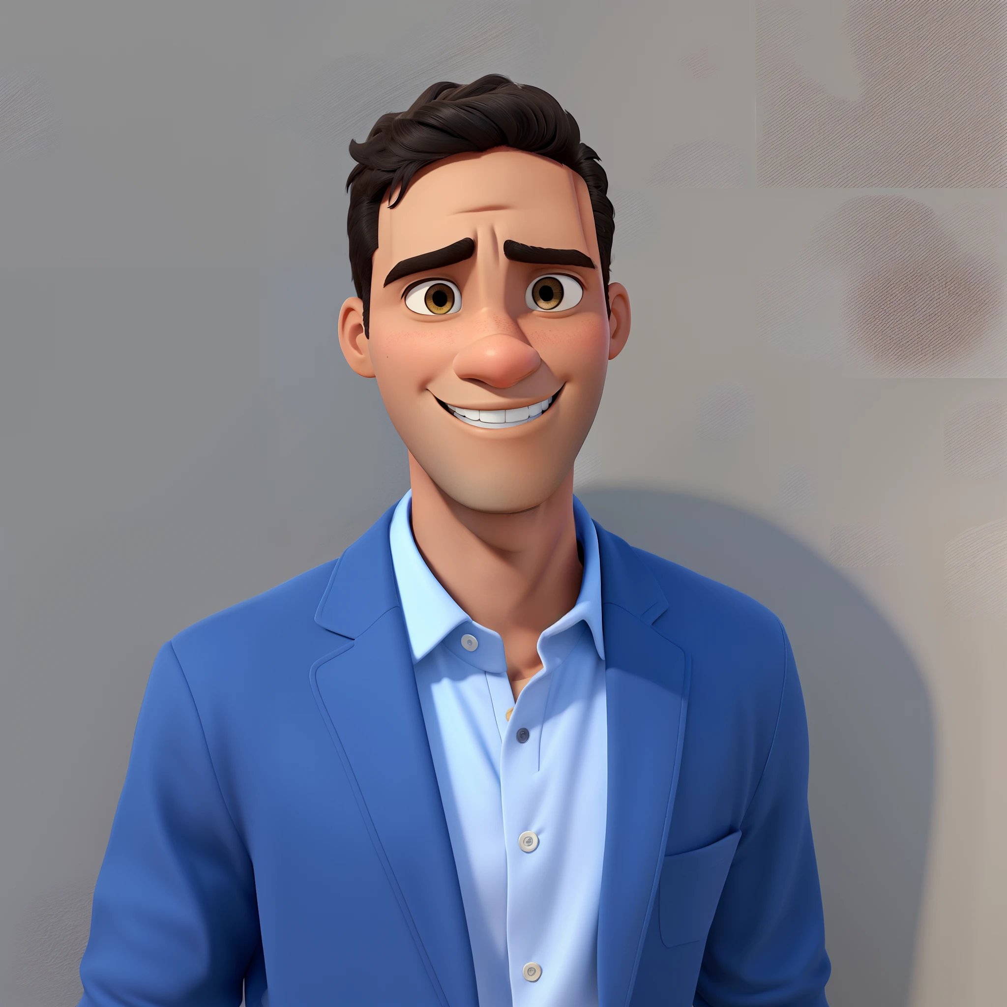 Homem jovem, negro, de olhos escuros, estilo disney pixar, alta qualidade, melhor qualidade.