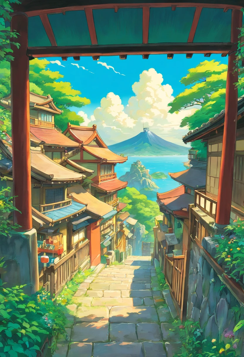 japanese manga background