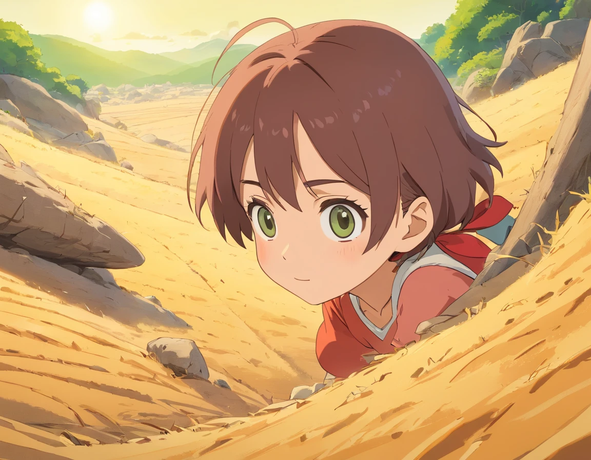 drought,The land is dry,Lack of water,Cartoon style,hyper HD