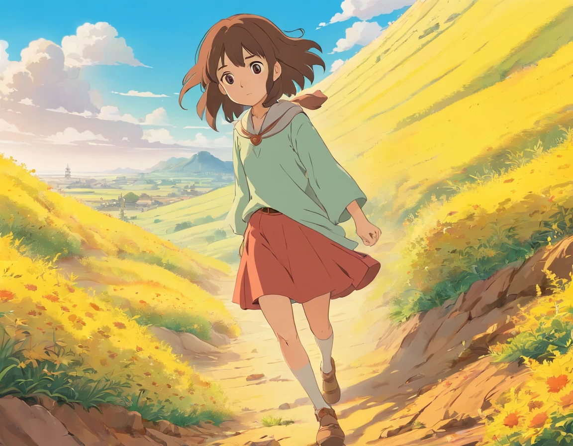 drought，The land is dry，Lack of water，Cartoon style，hyper HD