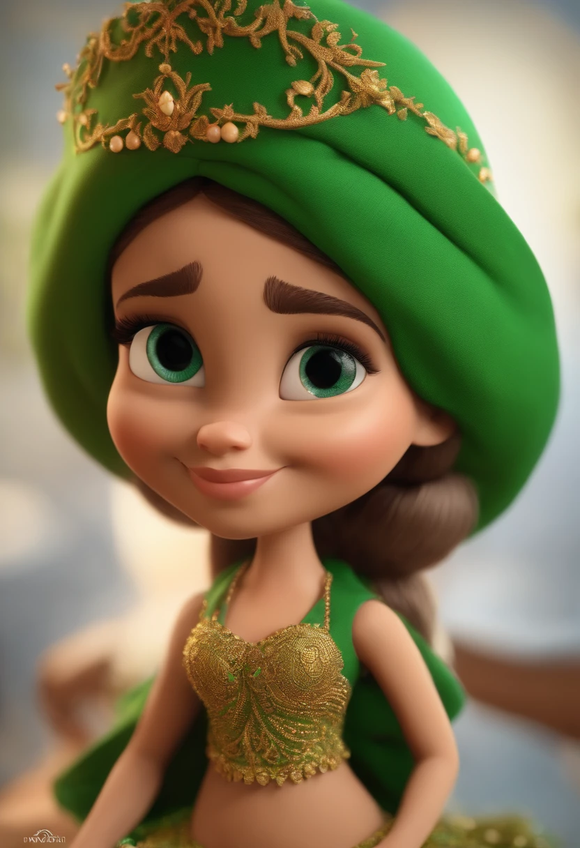 Um casal apaixonado a mulher meio gordinha xom cabelos longos castanhos com olhos cor de mel e com um vestido florido o homem de cabelo baixo estilo militar dos olhos verdes com o nariz grande redondo, Caractere estilizado, animation style rendering, 3D estilizado, Arnold Maya render, 3 d render stylized, toon render keyshot, Personagem 3D, Personagem 3D, 3d rendering stylized, 3 d character render, personagem de desenho animado, Personagem de close up, Pose de personagem, (Estilo Pixar) (master part:1.2) (Bokeh) (best quality) (pele detalhada) (textura detalhada) (8k) (argila) (Cinematic lighting) (foco nítido,Senta e vaza a parte superior do corpo