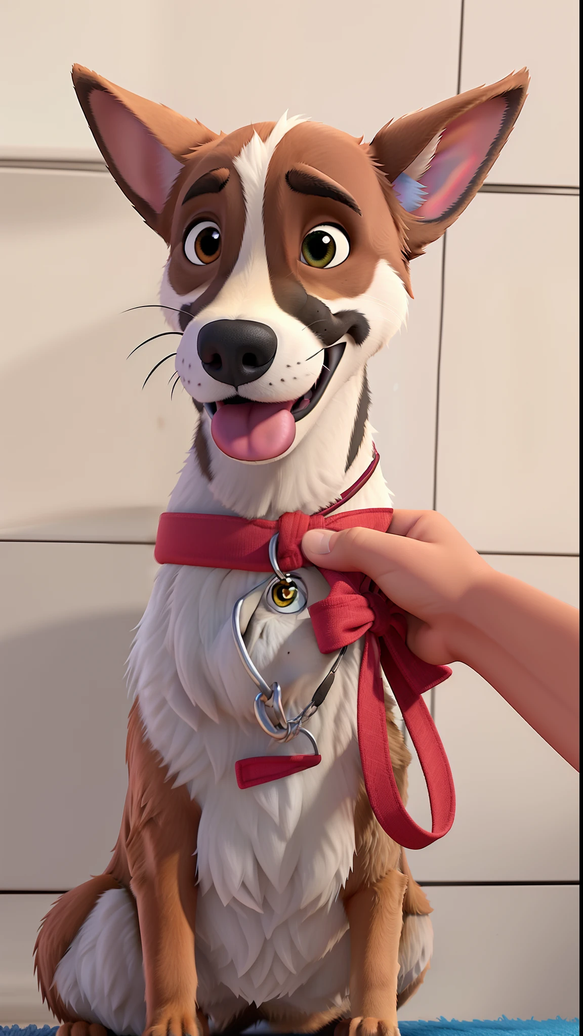 um cachorro estilo disney pixar, alta resolução