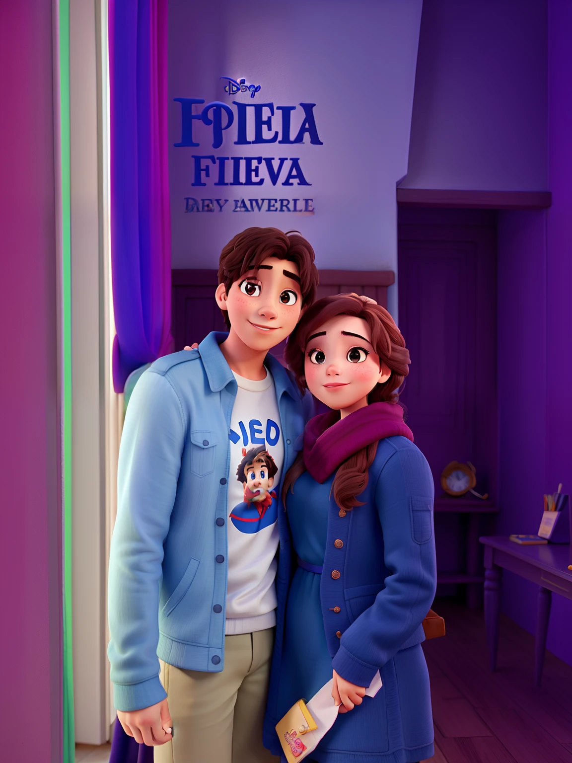 Casal feliz igual filme da Disney amor