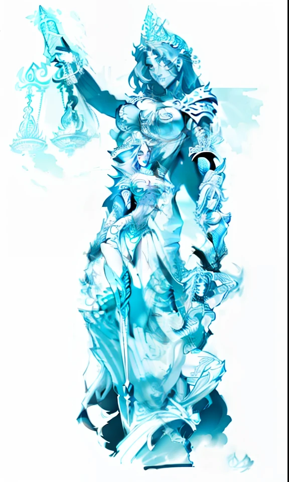a drawing of a statue of Lady Justice holding a sword and scales, Directed by: Robert Richenburg, sombreamento fresco, Directed by: Byron Galvez, Directed by: Dechko Uzunov, Court sketch art, Directed by: Alejandro Obregon, Directed by: Nicholas Marsicano, sombreamento imaculado, Directed by: Maksymilian Gierymski, por Pogus Caesar