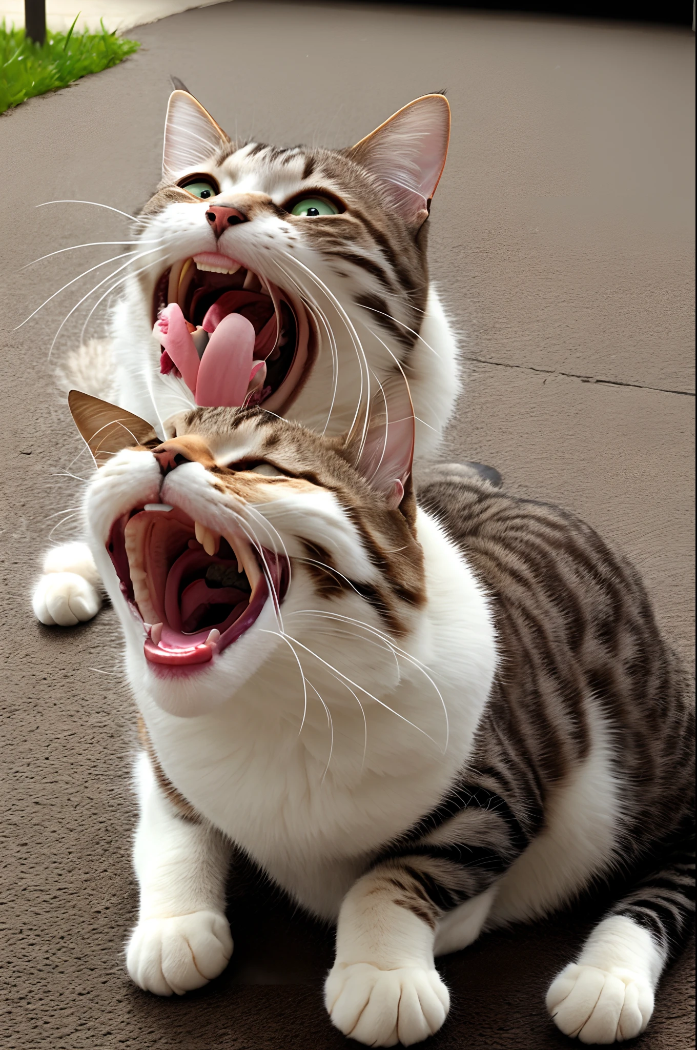 Laughing cat