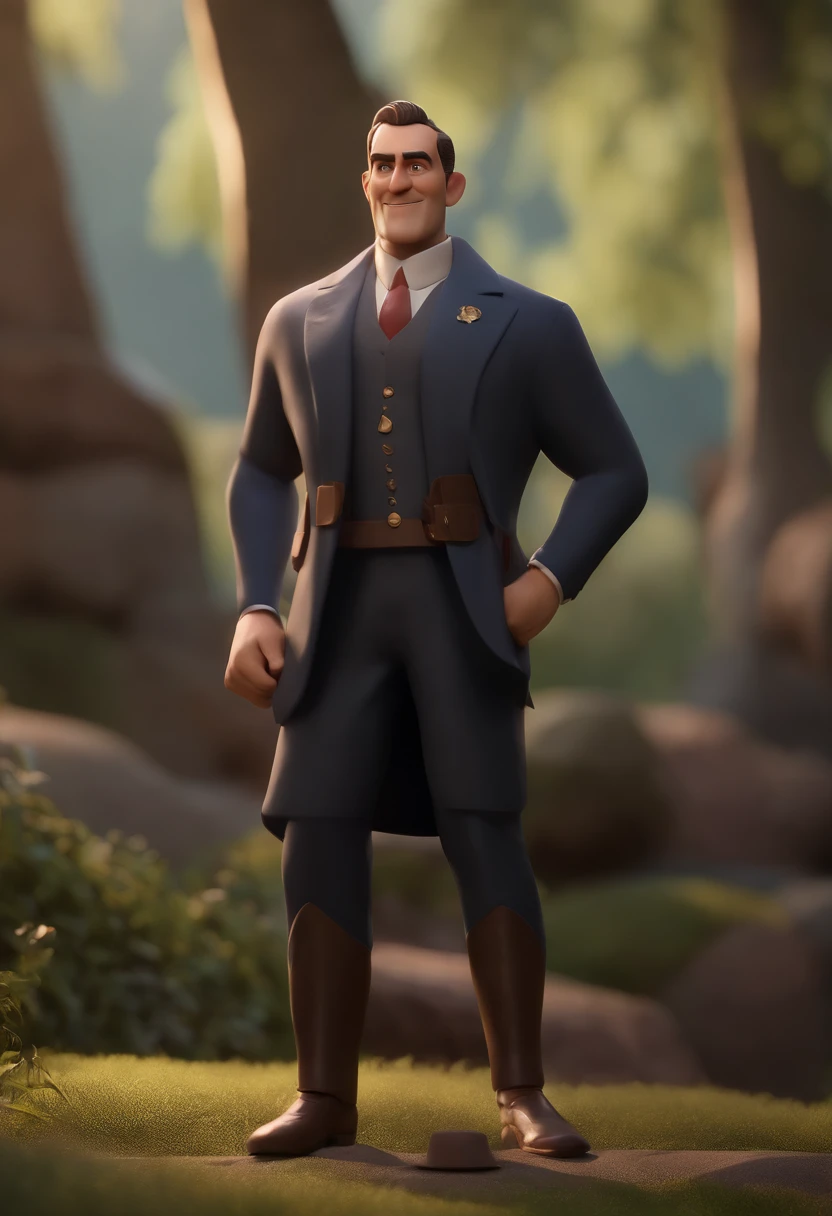 Padre de batina preta, barba baixa e calvo, animation character, Caractere estilizado, animation style rendering, 3D estilizado, Arnold Maya render, 3 d render stylized, toon render keyshot, Personagem 3D, Personagem 3D, 3d rendering stylized, 3 d character render, personagem de desenho animado, Personagem de close up, Pose de personagem, (Estilo Pixar) (master part:1.2) (Bokeh) (melhor qualidade) (pele detalhada) (textura detalhada) (8k) (argila) (Cinematic lighting) (foco nítido