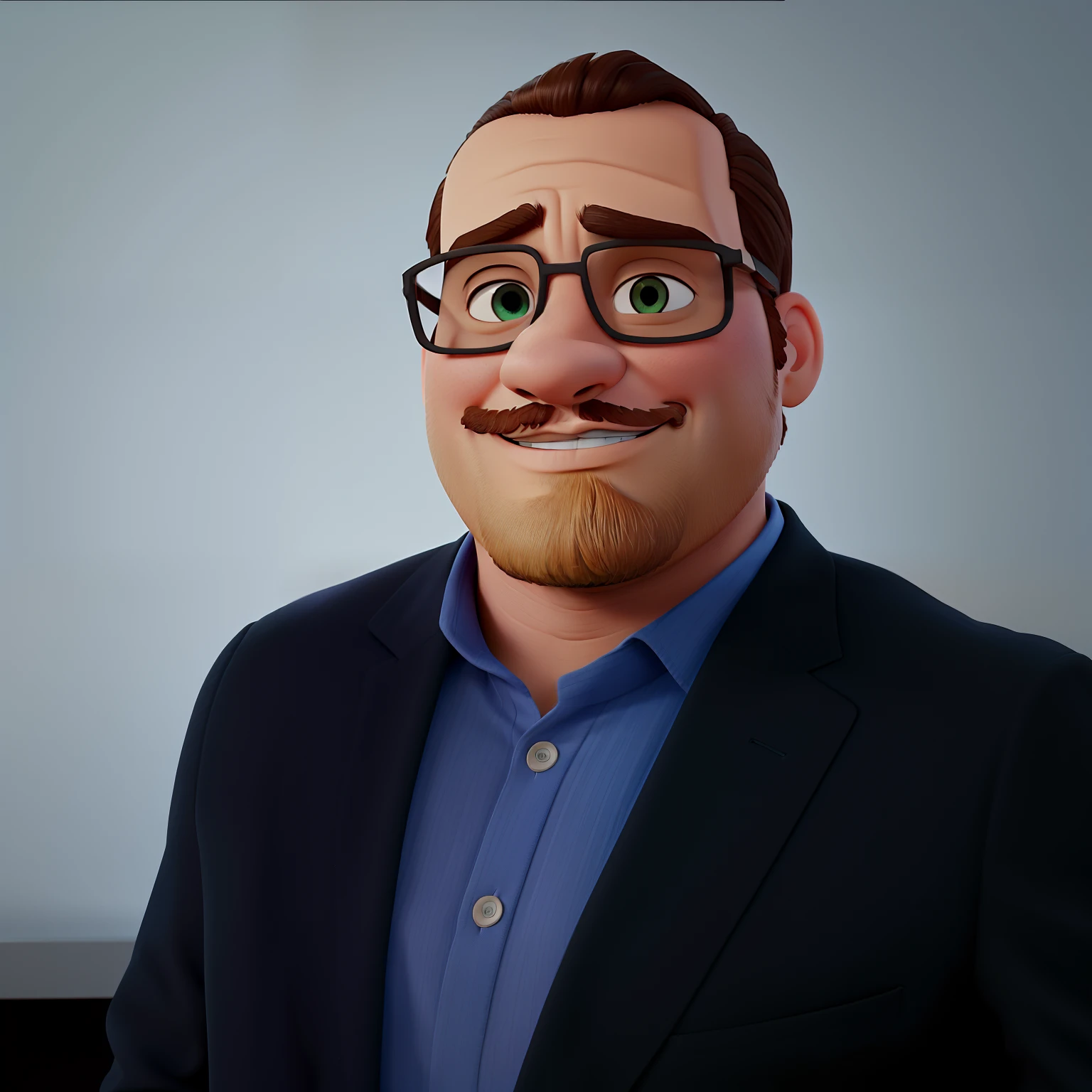 Poster no estilo Disney pixar, alta qualidade, melhor qualidade, homem sexy moreno, 36 anos cabelo grisalho barba preta, musculoso, com fundo em uma natureza