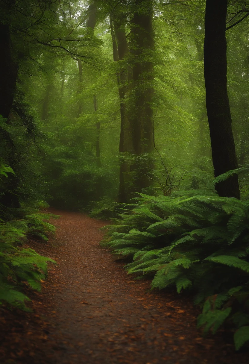 Rainy days in the forest, Indoor view