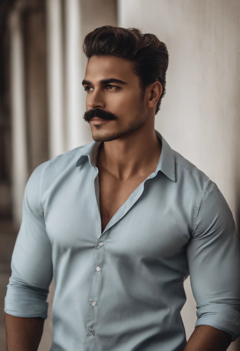Homem africano musculoso sem barba e bigode na camisa branca, best quality,4k,8k,homem muito atraente com barba, pelos faciais bem cuidados, FOFO, breath-taking, Realista, imagem ultrarrealista, Bigode Natural, macho velho,foto retrato suave 8 k, retrato muito detalhado, bigode grosso, estilo hiper-realista, barba fina e brilhante, pelos faciais curtos, Bartstoppeln, FOFO, rosto detalhado, retrato ultra realista, cabelos grisalhos,terno elegante, boca aberta,