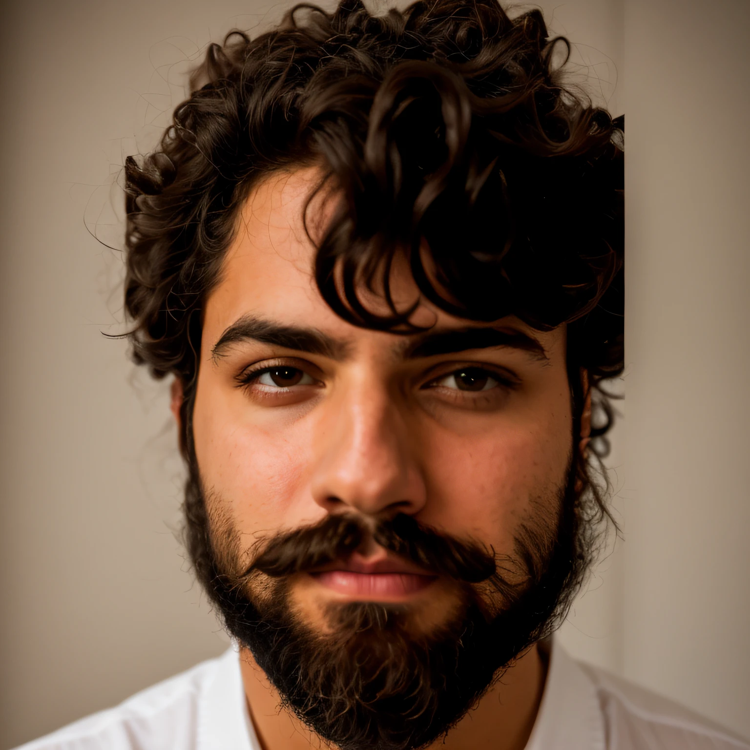 Homem com barba e barba em selfie, barba encaracolado preta, barba preta encaracolado, retrato vfx altamente detalhado de, rosto realisticamente renderizado, rosto detalhado real, barba natural, gerar rosto realista, detailed unblurred face, cara com barba, Retrato VFX altamente detalhado, sem barba e bigode, AI Autorretrato, medium-length portrait
