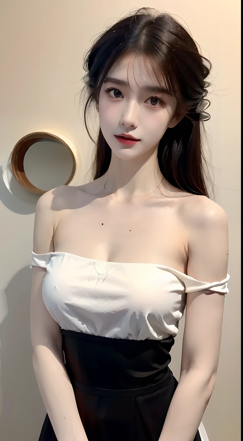 ((Best Quality, 8K, Masterpiece: 1.3)), 1girl, Slim Abs Beauty: 1.3, (Hairstyle Casual, Big Breasts: 1.2), Dress: 1.1, Super Fine Face, Delicate Eyes, Double Eyelids, Home
