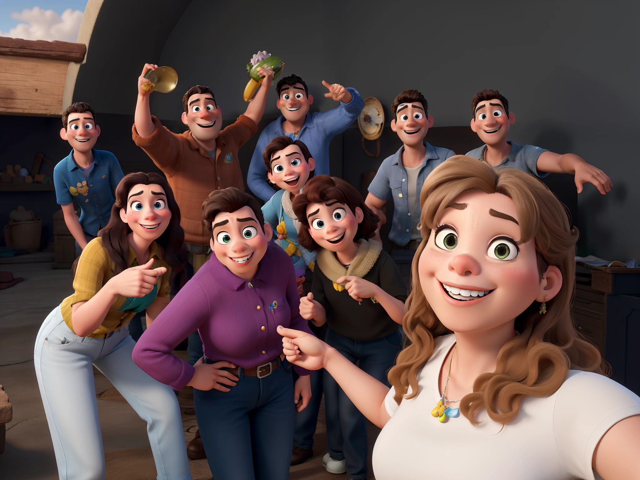 Obra-prima ao estilo Disney/Pixar in high quality and high resolution.