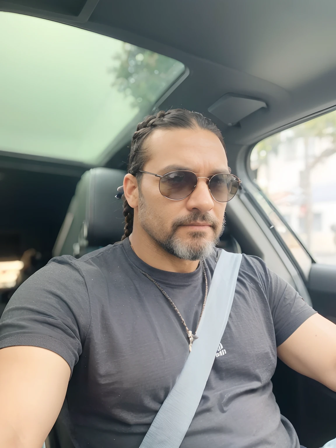 Poster no estilo Disney pixar, alta qualidade, melhor qualidade, homem sexy negro, 38 years old hair with braids black beard, musculoso, com fundo em um restaurante a luz de velas