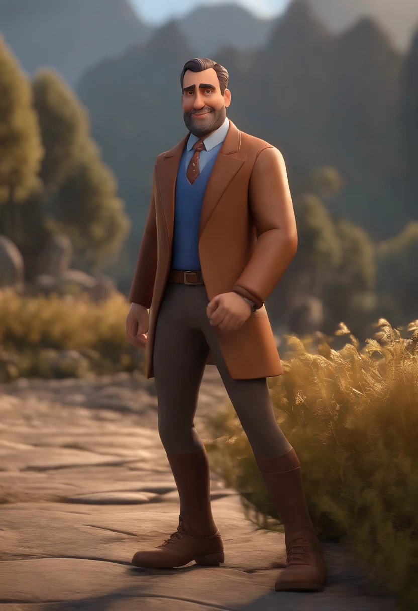 personagem dos desenhos animados de um homem com um bone com o nome USYMED e uma camisa azul, animation character, Caractere estilizado, animation style rendering, 3D estilizado, Arnold Maya render, 3 d render stylized, toon render keyshot, Personagem 3D, Personagem 3D, 3d rendering stylized, 3 d character render, personagem de desenho animado, Personagem de close up, Pose de personagem, (Estilo Pixar) (master part:1.2) (Bokeh) (best quality) (pele detalhada) (textura detalhada) (8k) (argila) (Cinematic lighting) (foco nítido