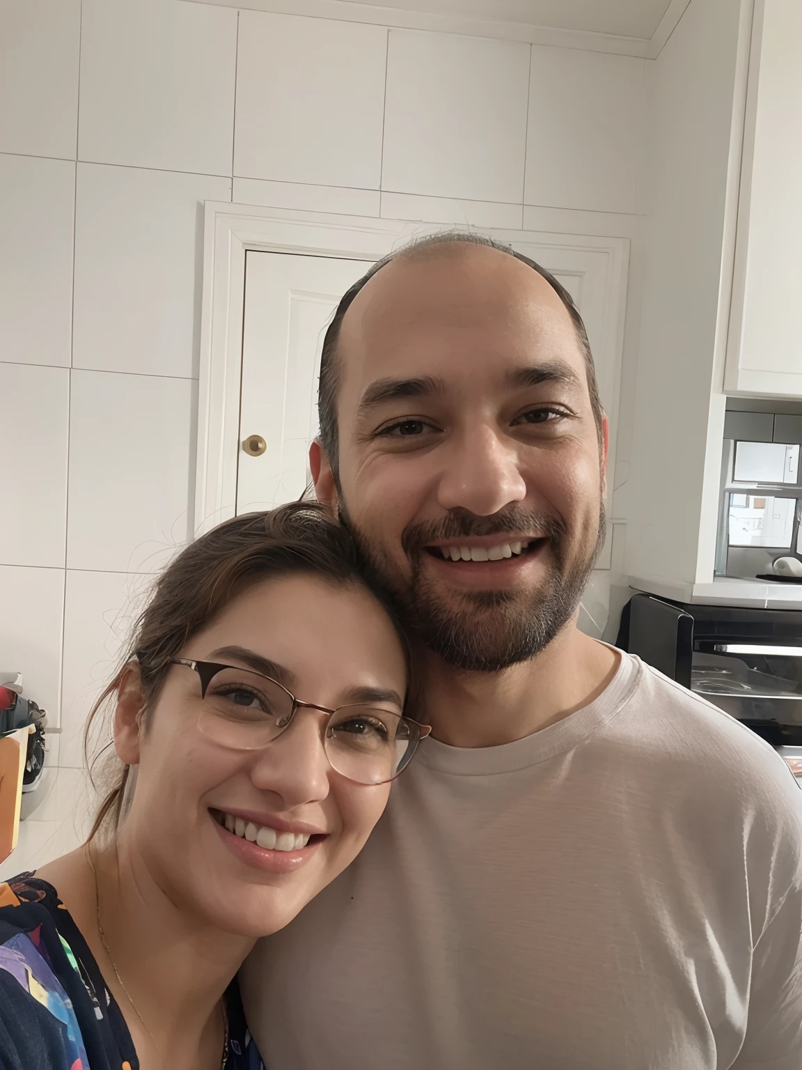 Casal apaixonado e feliz no estilo pixar.
