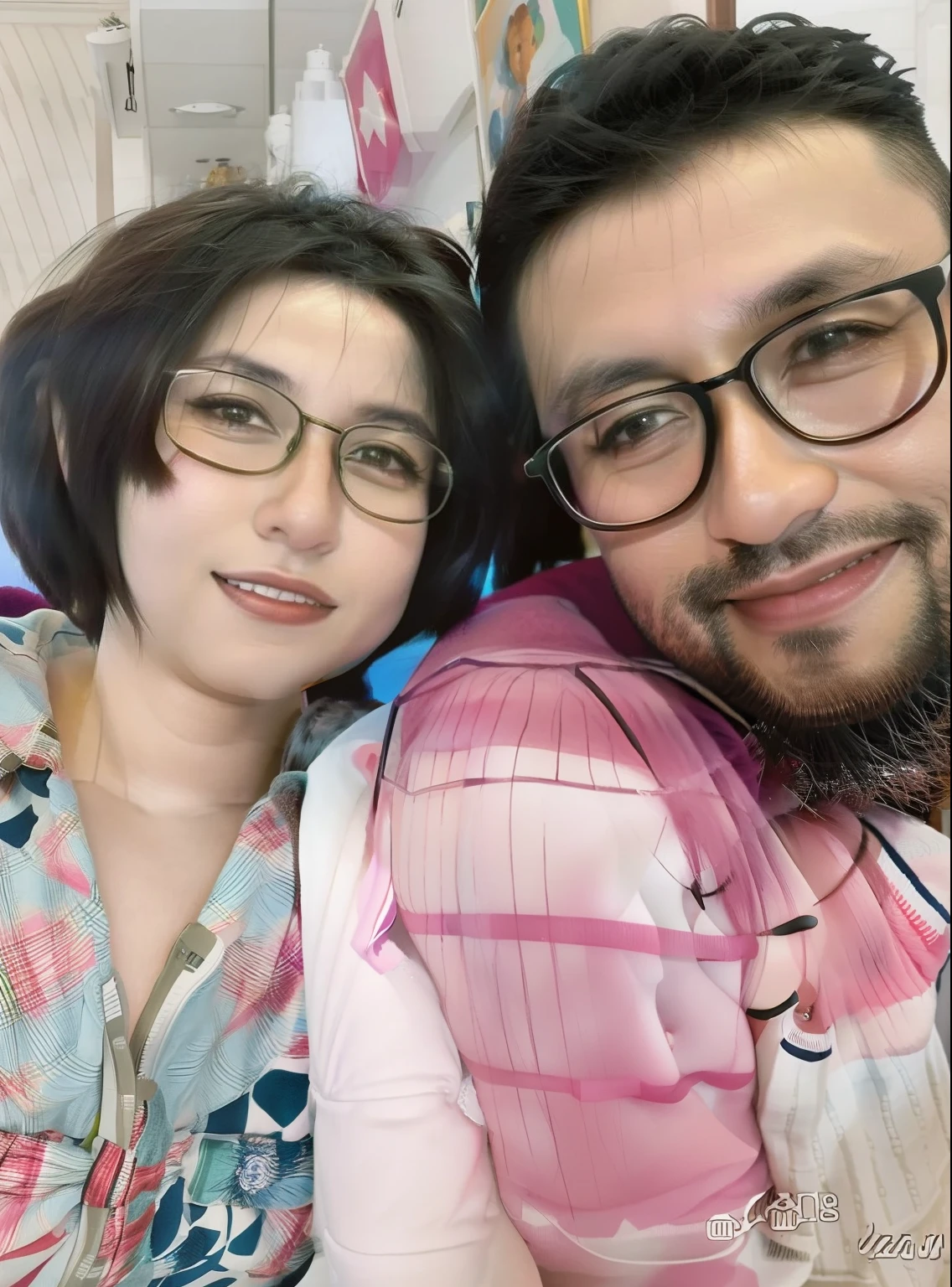 there is a man and a woman that are posing for a picture, Casal feliz, Directed by: Nandor Soldier, In Sao Paulo, imagem de perfil, Lovely couple, com nerd! glasses! e cavanhaque, momma and papa, par, with nerdy glasses and goatee, they are in love, retrato de casais, foto do perfil, retrato de casal, Retrato de duas pessoas