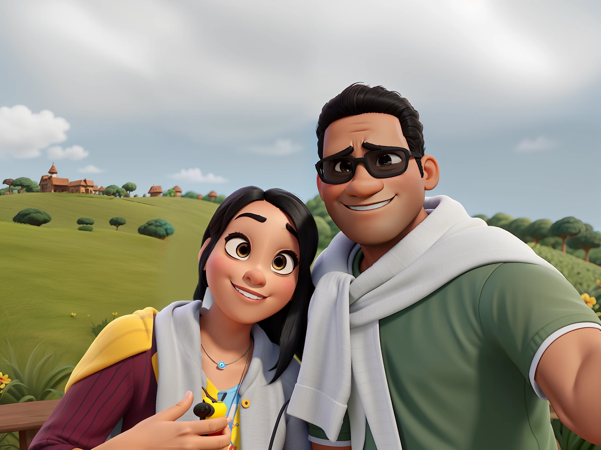 CASAL NEGRO ESTILO DINEY PIXAR. ALTA QUALIDADE MELHOR QUALIDADE
