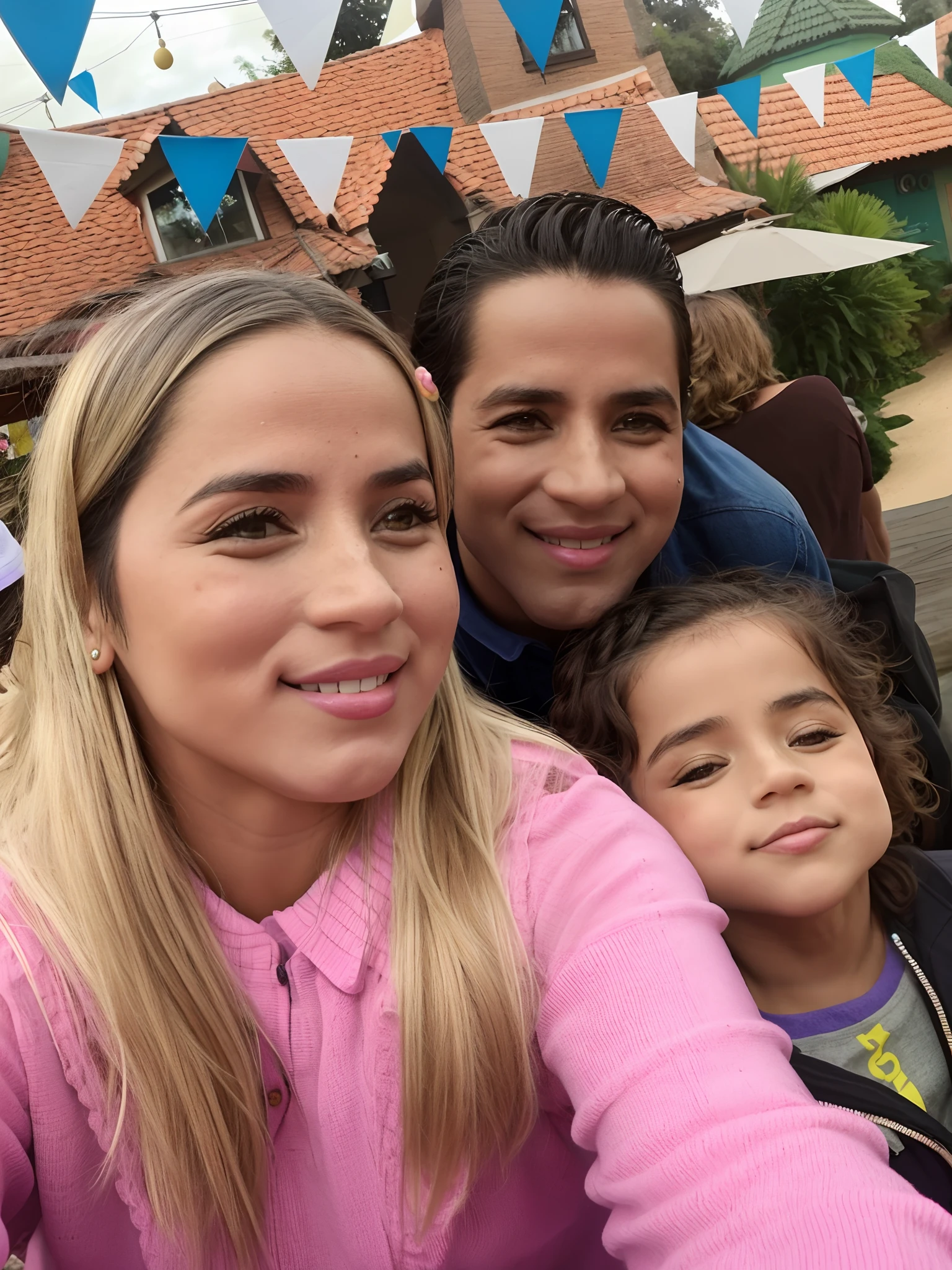 There are two people and a child posing for a photo, imagem de perfil, imagem do avatar, divertindo-se, Happy family, marido esposa e filho, foto de perfil, foto do perfil, Directed by: Nandor Soldier, com rostos molhados!!, taken in the early 2020s, 3 0 anos de idade mulher, Mulher de 30 anos, Directed by: Luis Miranda