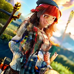 masterpiece, high quality best quality,1girl, bangs, beach, blue_sky, blush, bow, breasts, checkered, checkered_shirt, checkered_skirt, cloud, cloudy_sky, collarbone, day, envelope, giving, grass, hair_bow, heart, holding, holding_letter, horizon, incoming_gift, kazami_yuuka, leaning_forward, lens_flare, letter, light_rays, long_hair, looking_at_viewer, love_letter, mountain, mountainous_horizon, ocean, outdoors, plaid, plaid_background, plaid_bikini, plaid_bow, plaid_bowtie, plaid_bra, plaid_dress, plaid_headwear, plaid_jacket, plaid_legwear, plaid_necktie, plaid_neckwear, plaid_panties, plaid_pants, plaid_ribbon, plaid_scarf, plaid_shirt, plaid_skirt, plaid_vest, pov, shirt, skirt, sky, smile, solo, sun, sunbeam, sunlight, tree, unmoving_pattern