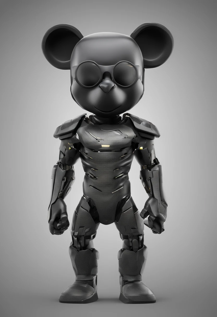 personagem dos desenhos animados de um garoto de cabelo cacheado, Black t-shirt with a bear drawn half bear half robot, animation character, Caractere estilizado, animation style rendering, 3D estilizado, Arnold Maya render, 3 d render stylized, toon render keyshot, Personagem 3D, Personagem 3D, 3d rendering stylized, 3 d character render, personagem de desenho animado, Personagem de close up, Pose de personagem, (Estilo Pixar) (master part:1.2) (Bokeh) (best quality) (pele detalhada) (textura detalhada) (8k) (argila) (Cinematic lighting) (foco nítido