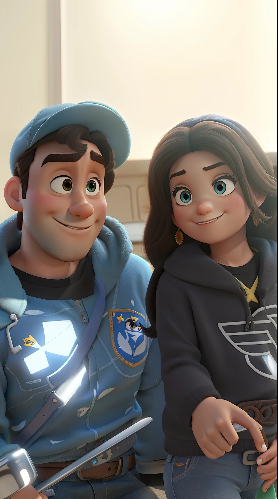 Estilo Pixar, alta qualidade