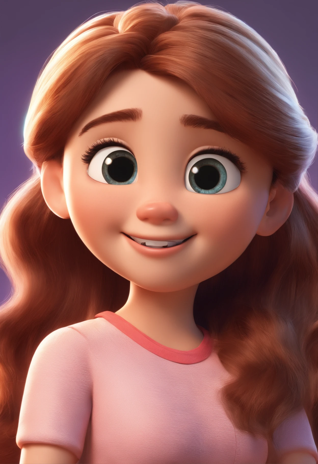 Estilo Pixar: fami, Um pai branco cabelos castanhos uma fila menina de 3 ano cabelo cacheado um filho jovem de 7 anos e a mae mulher branca cabelos castanhos