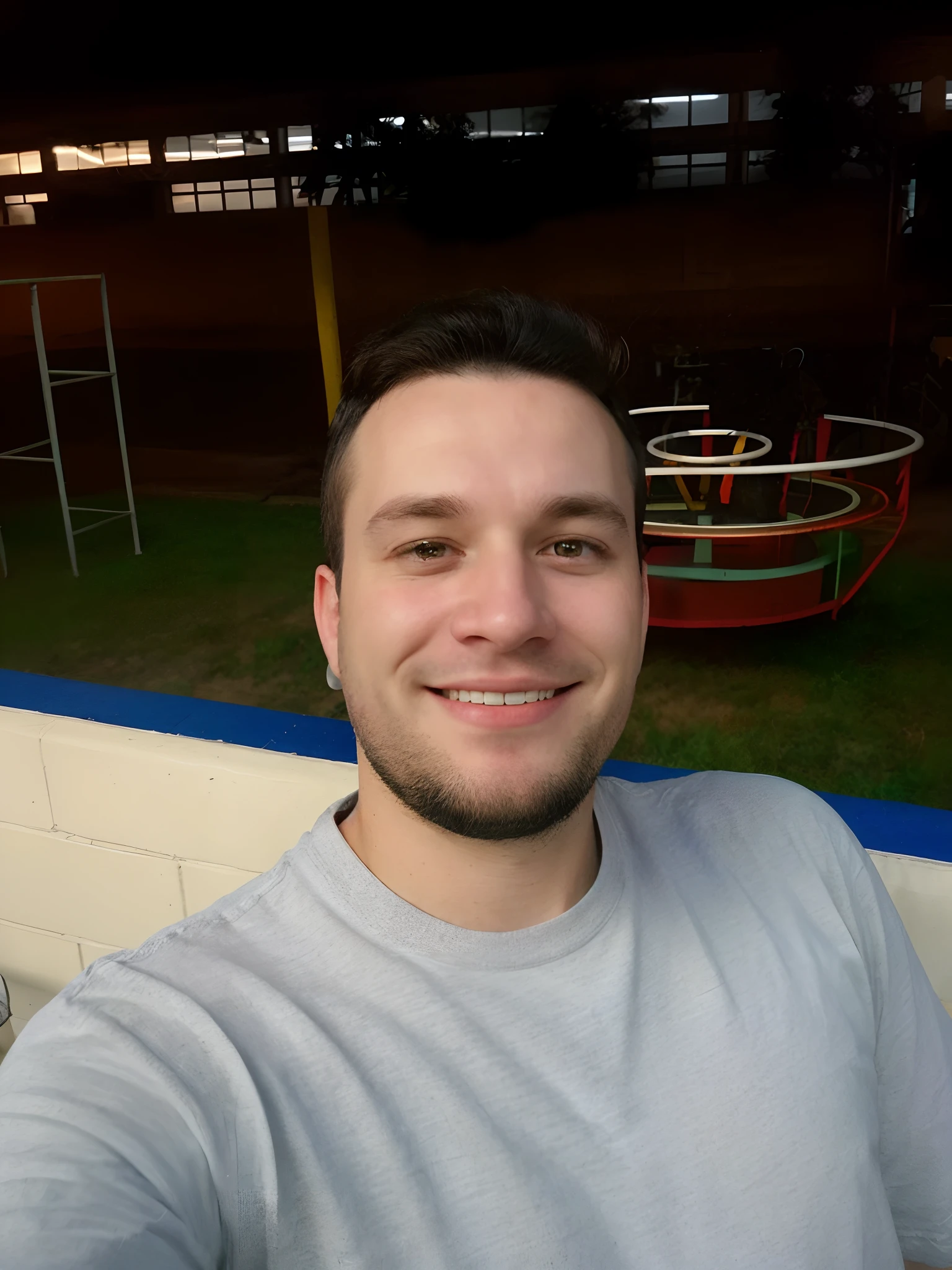 A white man with black hair who came home from the company wearing a T-shirt with the Empire logo and a Disney-style crown, 8k