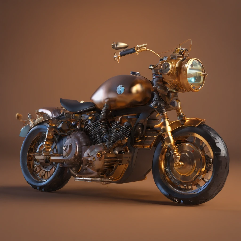 uma cidade steampunk com vista para o solo por WAS-Steampunk gato preto peludo em cima de uma ferrari preta