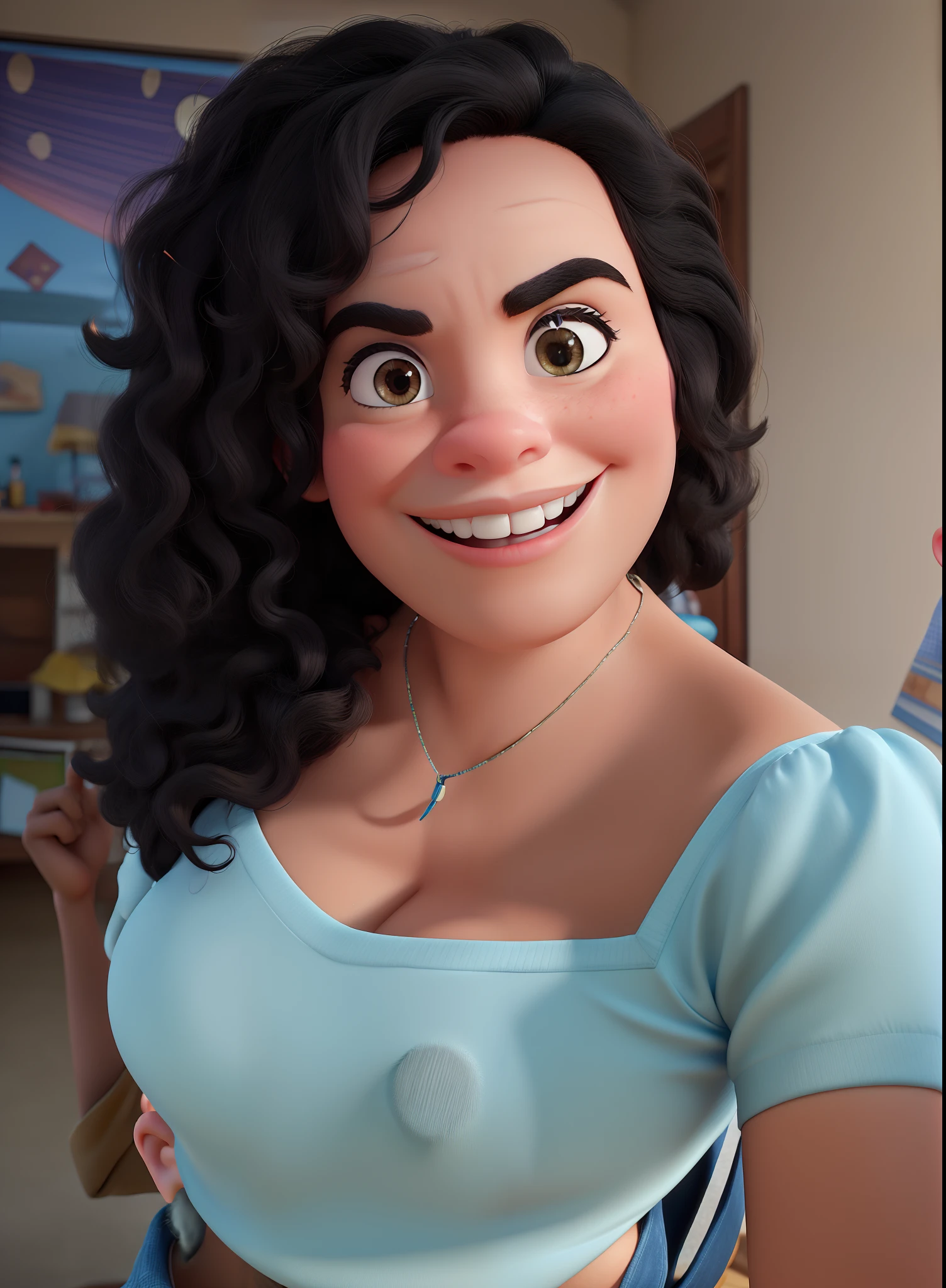 Make a Disney Pixar-style picture, em 3D