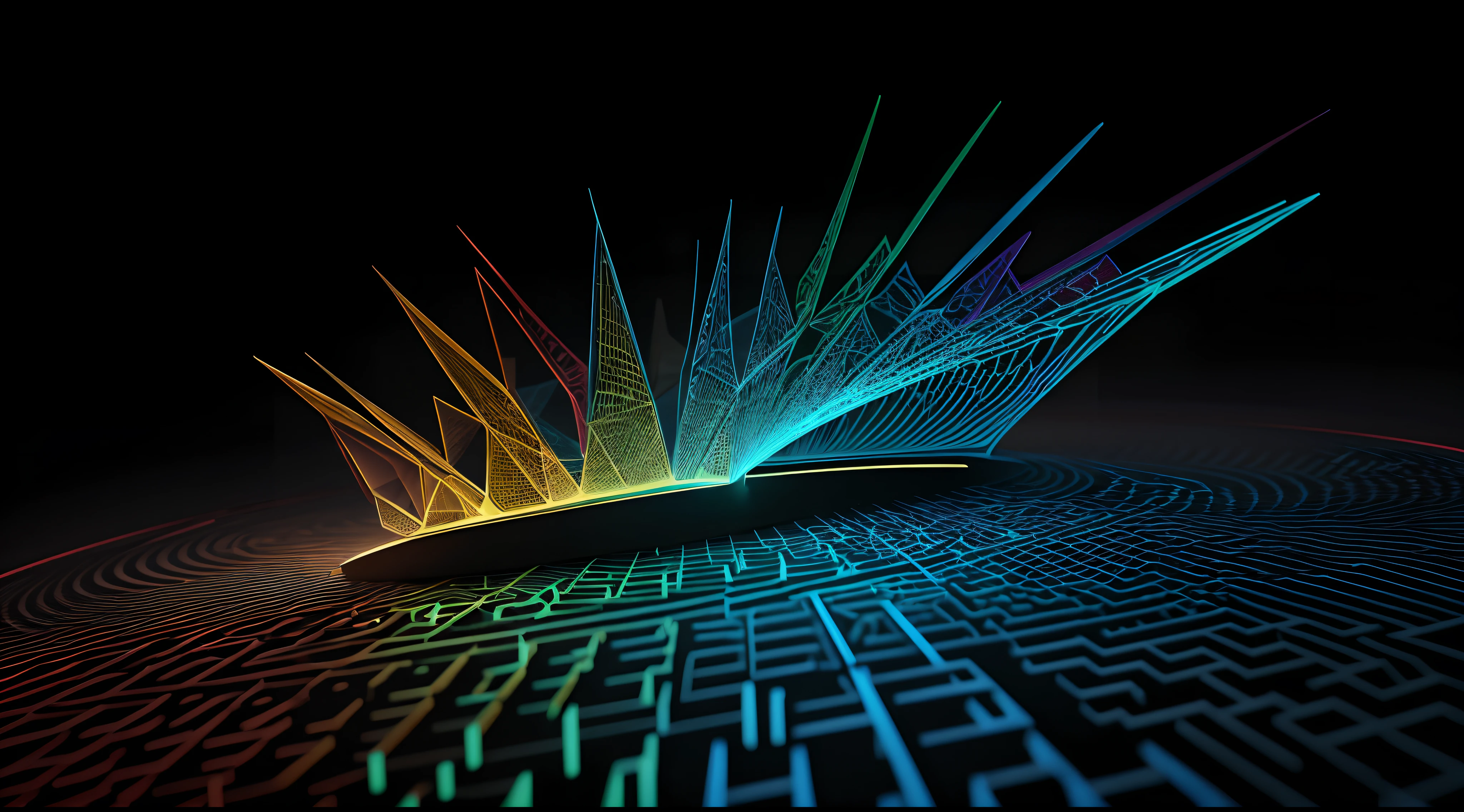 Engaging 3D visualization featuring stunning graphs、glinting